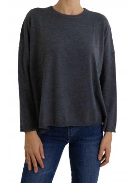 Maglione girocollo tinta unita 